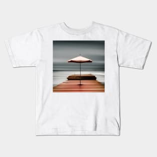 Minimalist Beach Landscape Kids T-Shirt